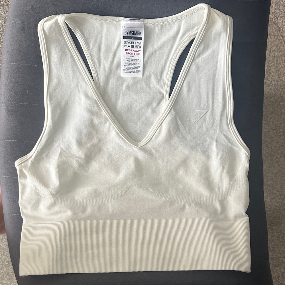 Gymshark Cream Sports Bra
